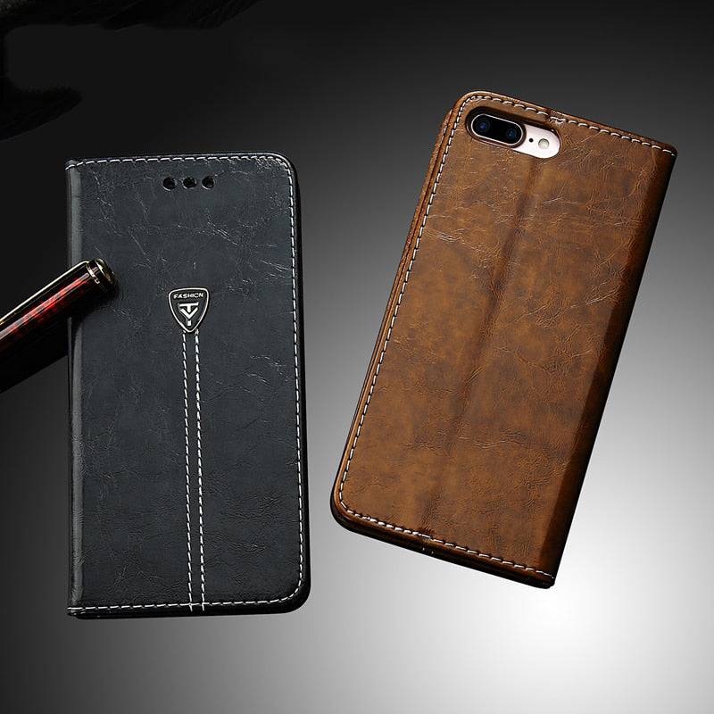 Flip Leather Phone Case Wallet Card Slots Cases Cover For iPhone